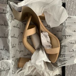 Lulus Natural Taylor suede heels